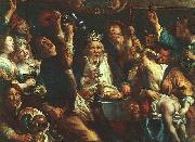 Jacob Jordaens The King Drinks oil